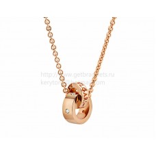 BVLGARI BVLGARI ketting met hanger in roségoud met 5 diamanten