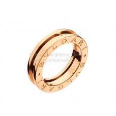 Bvlgari B.zero1 roze gouden ring met 1 band