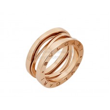 Bvlgari B.zero1 Legend geometrische 3-bands ring in rosé goud