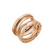 Bvlgari B.zero1 Legend geometrische 4-bands ring in rosé goud