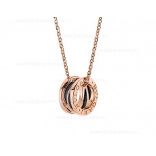 Bvlgari B.zero1 Legendeketting met 18kt roségouden ketting en hanger in roségouden zwarte keramiek