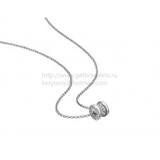 Bvlgari B.zero1 Witgouden ketting met Pave-diamanten
