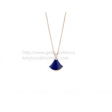 Bvlgari Divas Dream-ketting in roségoud met lapis lazuli en diamant