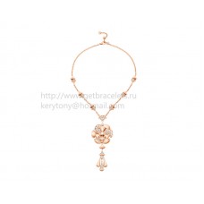 Bvlgari Divas Dream Rose gouden diamanten halsketting
