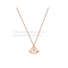 Bvlgari Divas Dream Roségouden opengewerkte ketting met roségouden hanger met een centrale diamant