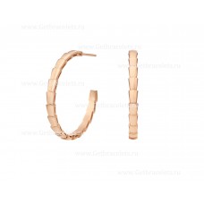 Bvlgari medium Serpenti Viper 18K roségouden oorbellen