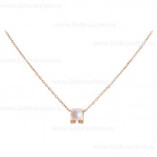 C DE Cartier ketting rosé goud met parel