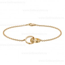 Cariter Love Armband Geelgouden Dubbele Ring