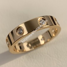 Cartier Love Ring 18K roségouden ring met 8 diamanten