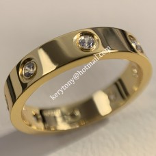 Cartier Love Ring 18K geelgouden ring met 8 diamanten