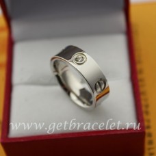 Cartier Love Ring Witgoud Met 3 Diamanten