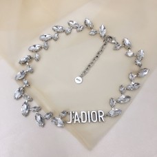 Christian Dior zilveren JADIOR charme Marquise Diamonds vrouwtjes witte kristallen ketting