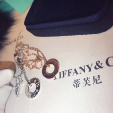 Tiffany Atlas doorboord cirkel hanger bezaaid diamanten ketting sieraden