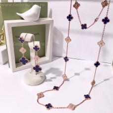  Van Cleef Arpels Alhambra met diamanten Lapis-set