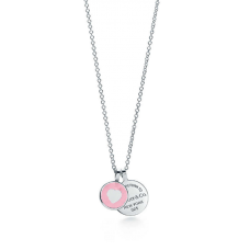 Return To Tiffany dubbele ronde hanger ketting Valentijnsdag geschenk