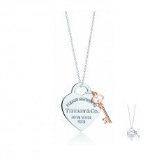 Tiffany Heart Tag sleutelhanger ketting Moederdag