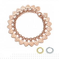 Return To Tiffany Multiÿheart Tag-armband van sterling zilver, dame