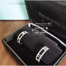 Tiffany Atlas Hollow Sterling zilveren hoepel oorbellen bezaaid kristallen dames sieraden