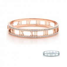 Tiffany Atlas open scharnierende armband pave diamanten