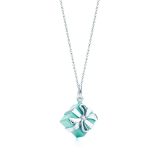  Tiffany Blue Box Charm Sterling zilveren ketting ketting dames sieraden