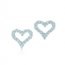 Tiffany Co. Dupe diamanten hart oorknopjes sieraden