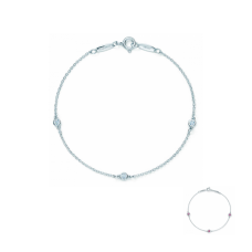 Tiffany Elsa Peretti Diamonds Dupe op maat gesneden armband sterling zilver