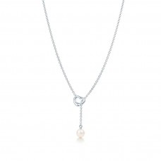 Tiffany Elsa Peretti Lariat open hart hanger met de parelketting damessieraden