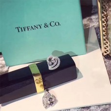 Tiffany Enchant 925 zilveren holle hart-oorknopjes bezaaide kristallen