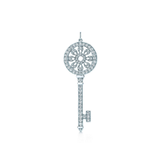 Tiffany Keys bloemblaadjes sleutel hanger sterling zilveren ketting diamanten partij sieraden vrouwen