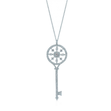 Tiffany Keys Sterling zilveren caleidoscoop sleutel hanger ketting met diamanten verkoop in Maleisië voor dames