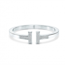 Tiffany T vierkante armband sterling zilveren diamanten