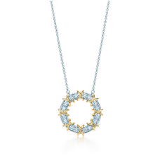 Tiffany Schlumberger Zestien Stenen Cirkel Hanger Ketting Dames Canada Prijs