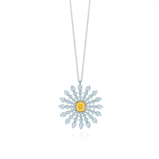 Tiffany Sunburst hanger ketting gele diamant voor dames UK verkoop
