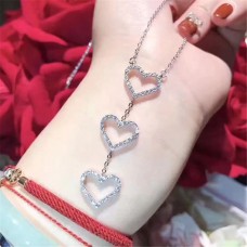 Tiffany drie in elkaar grijpende harten hanger ketting dames sieraden Lady UK