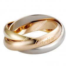 Trinity De Cartier Classics Ring Witgoud/Geelgoud/Roze Goud met Diamanten