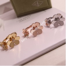 Van Cleef Arpels Frivole Between the Finger Ring Geelgoud met Diomonds-stijl