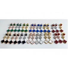 Van Cleef Arpels Magic Alhambra Oorbellen 3 Motieven Met Diamanten