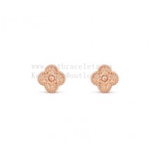Van Cleef Arpels Sweet Alhambra oorstekers rosé goud