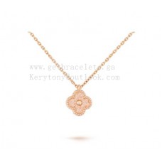 Van Cleef Arpels Sweet Alhambra hanger rosé goud