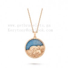 Van Cleef Arpels Zodiaque lange ketting Cancri roségoudkwarts